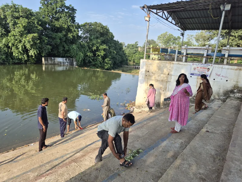 सेवा संकल्प अभियान 2026 के अंतर्गत माचना घाट पर चला स्वच्छता अभियान
