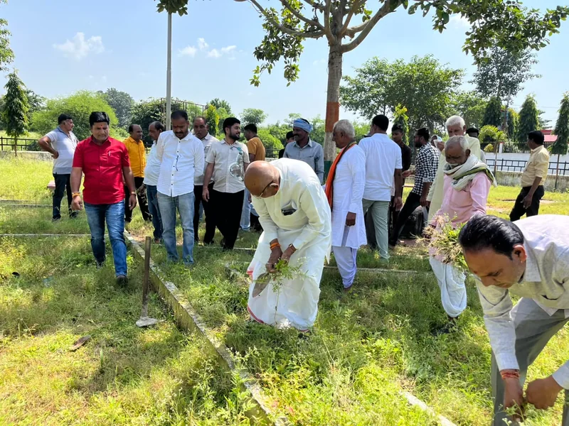 ग्राम खुलरी में विधायक श्री विश्वनाथ सिंह पटेल ने श्रमदान एवं पौधरोपण में किया सहभागिता
