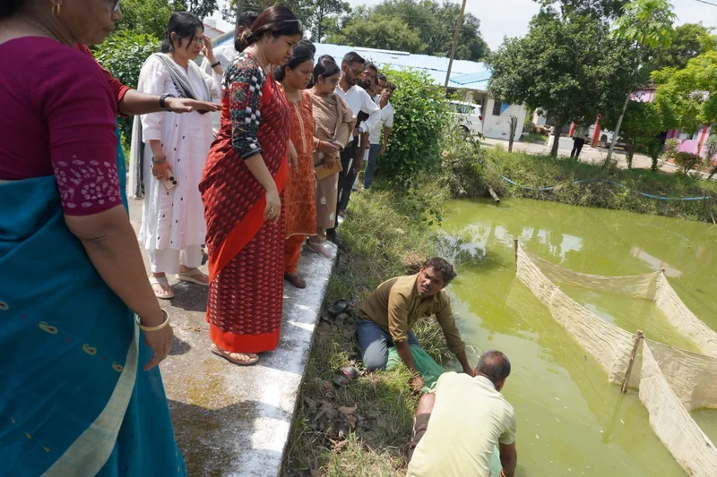 कलेक्टर श्रीमती नेहा मीना ने जेवनारा मत्स्य बीज प्रक्षेत्र का किया निरीक्षणकिसानों से संवाद कर मत्स्यपालन एवं…