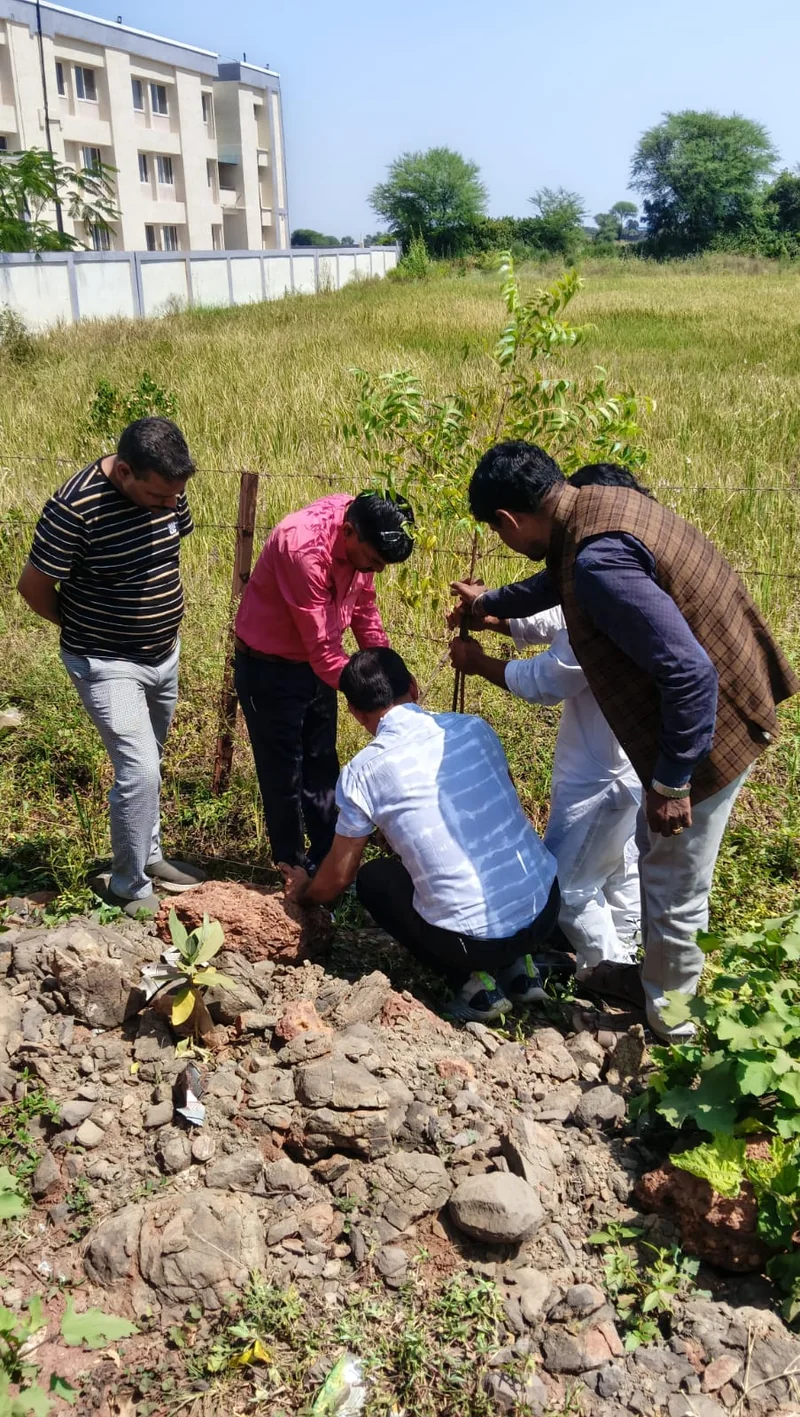 सेवा सेतु अभियान के तहत कुरवाई तहसील परिसर में पौधरोपण